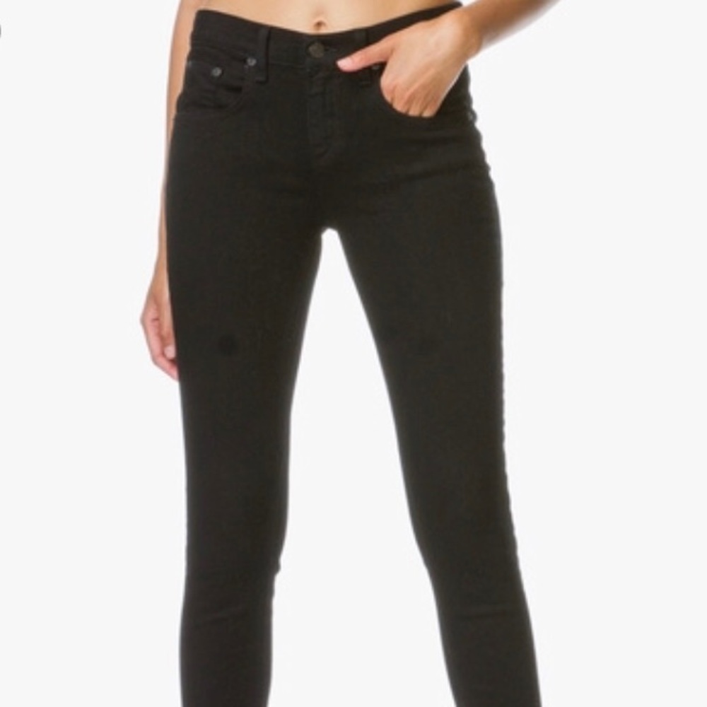Rag & Bone Black Skinny Jeans Size 25